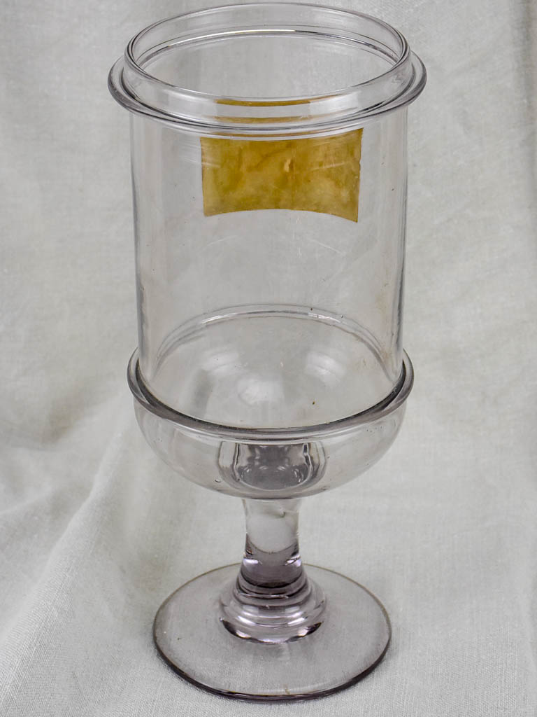 Late 19th Century glass apothecary jar 14¼"