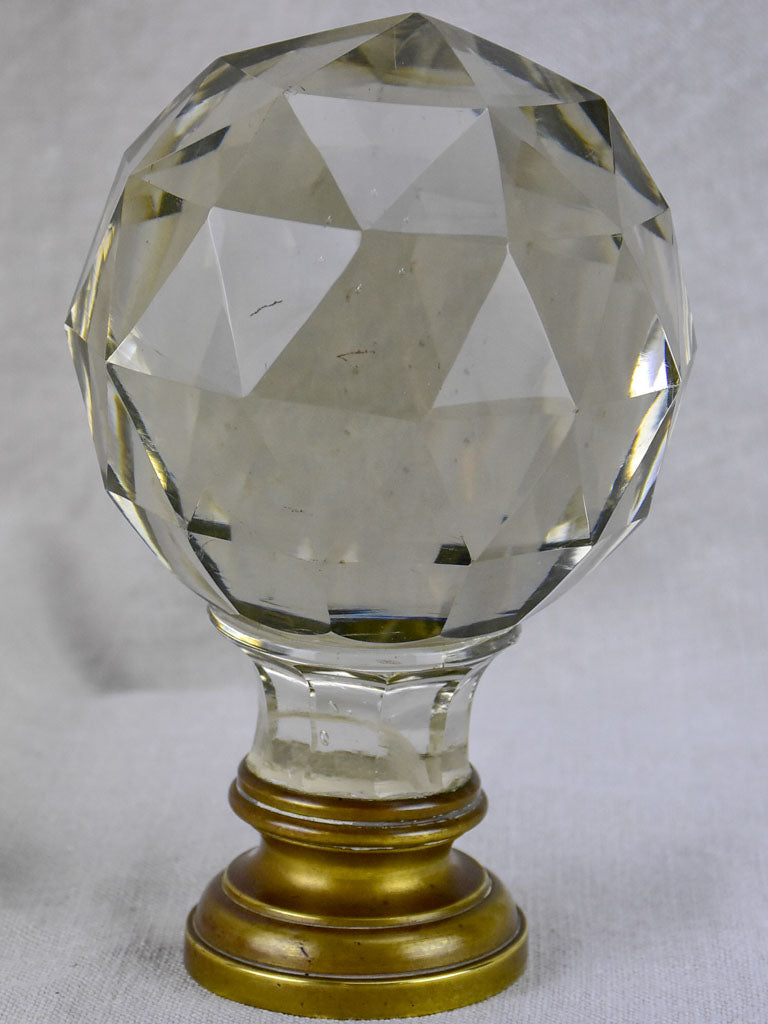 19th-century balustrade ball - crystal