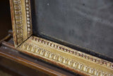Louis XVI 18th-century rectangular mirror with beige and gold frame 22¾" x 30¾"