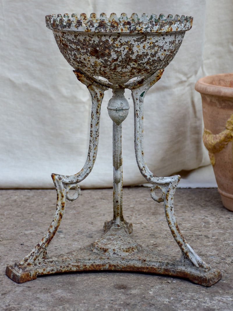 Antique French pot plant stand - cast iron