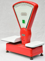 Berkel butcher's shop scales from the 1950's - red