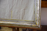19th century Louis Philippe mirror with silver leaf frame and running pearl 26¾" x 41"