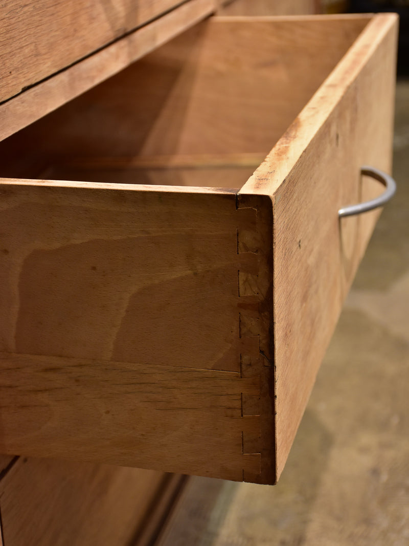 Vintage French drawers - blonde oak