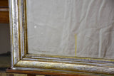19th century Louis Philippe mirror with silver leaf frame and running pearl 26¾" x 41"