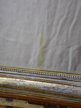 19th century Louis Philippe mirror with silver leaf frame and running pearl 26¾" x 41"