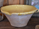 French confit bowl with ochre glaze – 15”