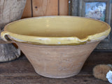 French confit bowl with ochre glaze – 19”