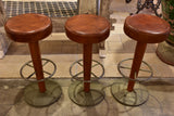 1960's leather vintage barstools