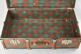 1920s suitcase with tartan pattern