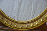 19th-century French gilt mirror - oval 33" x 44"