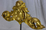 Salvaged gilded boiserie mounted on a stand