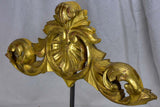 Salvaged gilded boiserie mounted on a stand