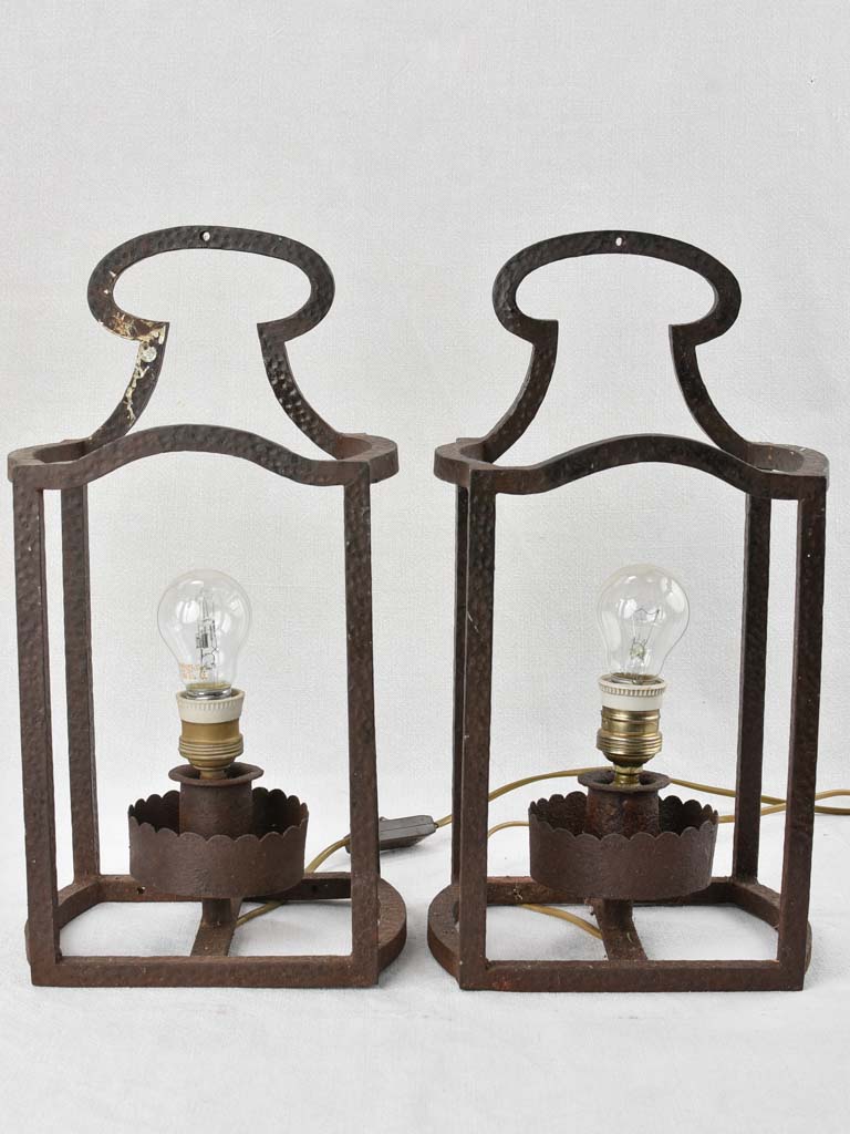 Late 19th century lanterns, pair 16½""