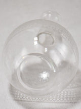 Pretty etched-glass vintage carafe
