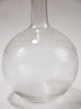 Nineteenth-century engraved glass carafe
