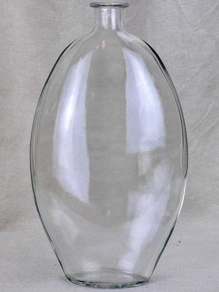 Vintage Glass bottle - type three. Tall and flat