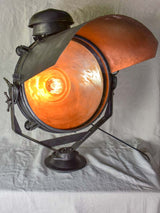 Restored French 1940's SNCF train light projector - very large