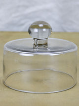 Antique French butter dome - hand blown glass