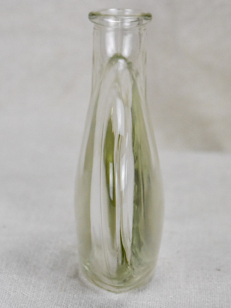 Vintage Glass bottle - type eight - small flat (2 available)