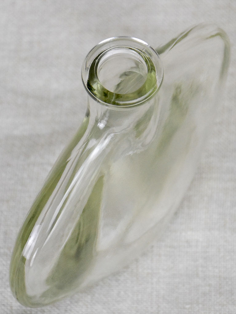 Vintage Glass bottle - type eight - small flat (2 available)