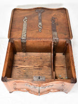 Rare 18th century French document chest with lock