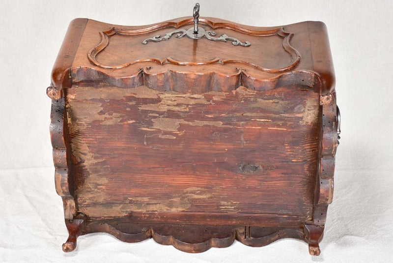 Rare 18th century French document chest with lock