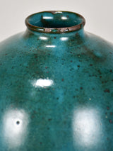 Retro French Vase with Aqua glaze