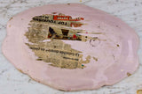 19th Century French platter - white / pink