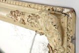 Ornate wooden French aged mirror