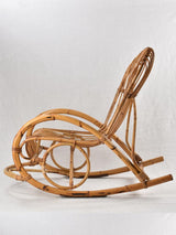 Aesthetic wicker rocking chair Franco Albini