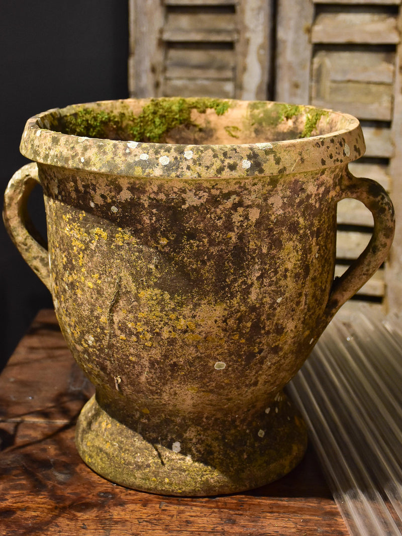Vintage French Castelnaudary garden planter with two handles