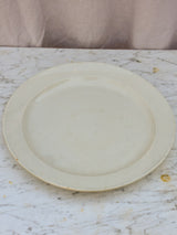 Large antique French platter - white 15"