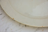 Large antique French platter - white 15"