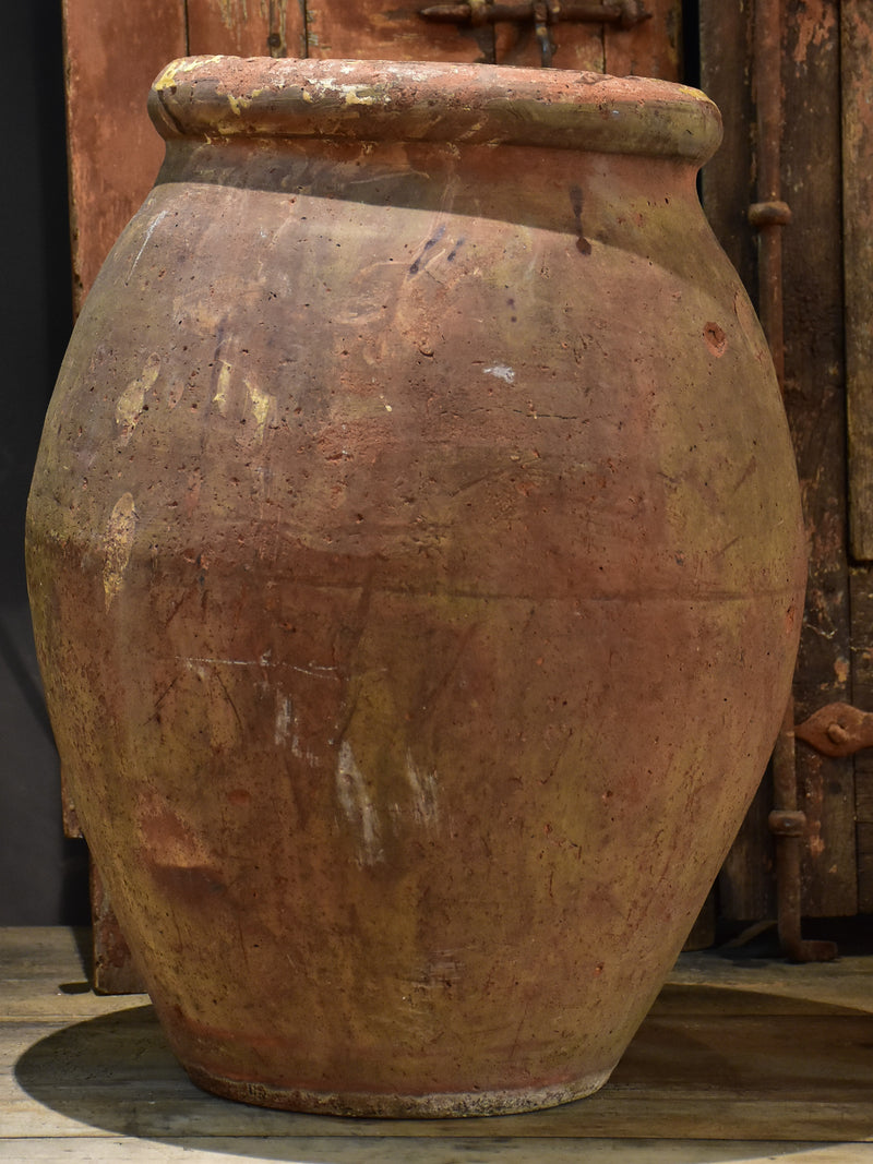 19th century French olive pot from Frejus 22”