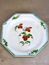 Five Creil-Montereau faience hand painted plates