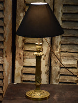 19th century French candlestick lamp