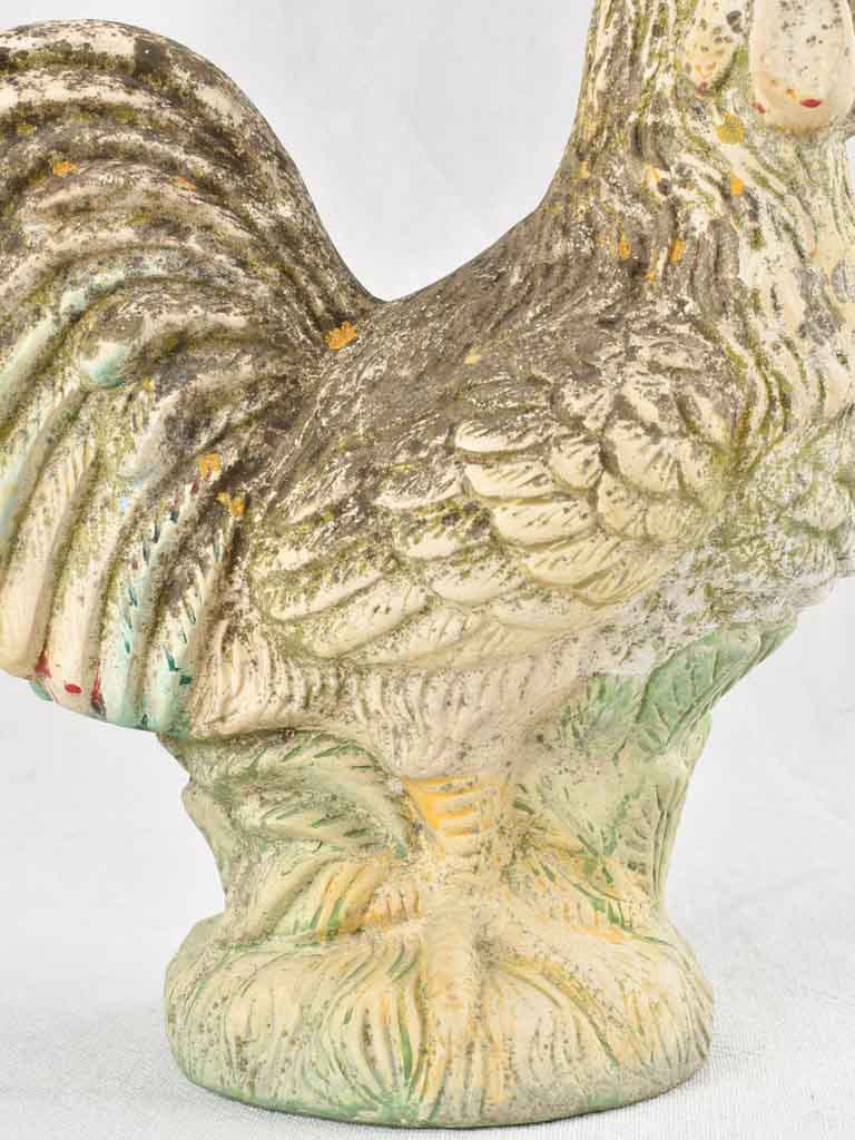 Vintage sculpture of a hen - plaster 13½"