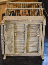 Pair of rustic antique French birdcages