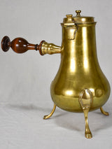 18th century yellow copper coffee pot
