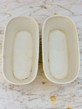 Pair of oval terrine dishes - faience