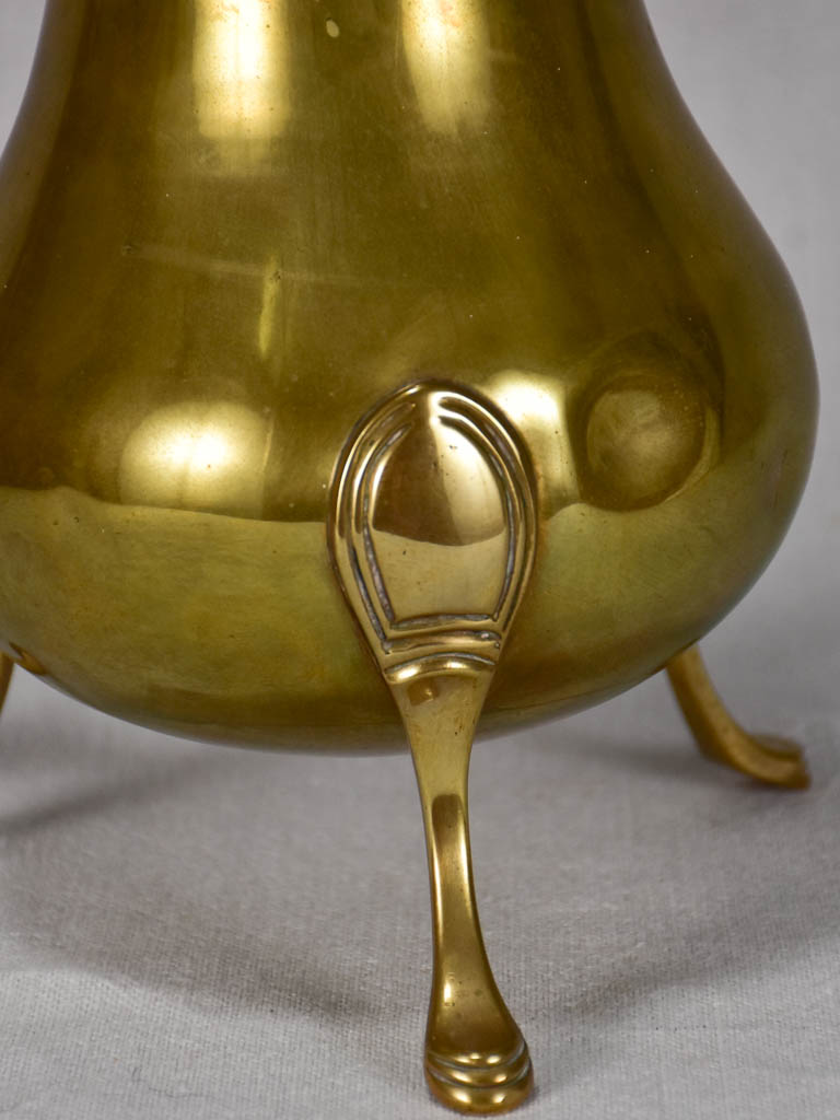 18th century yellow copper coffee pot