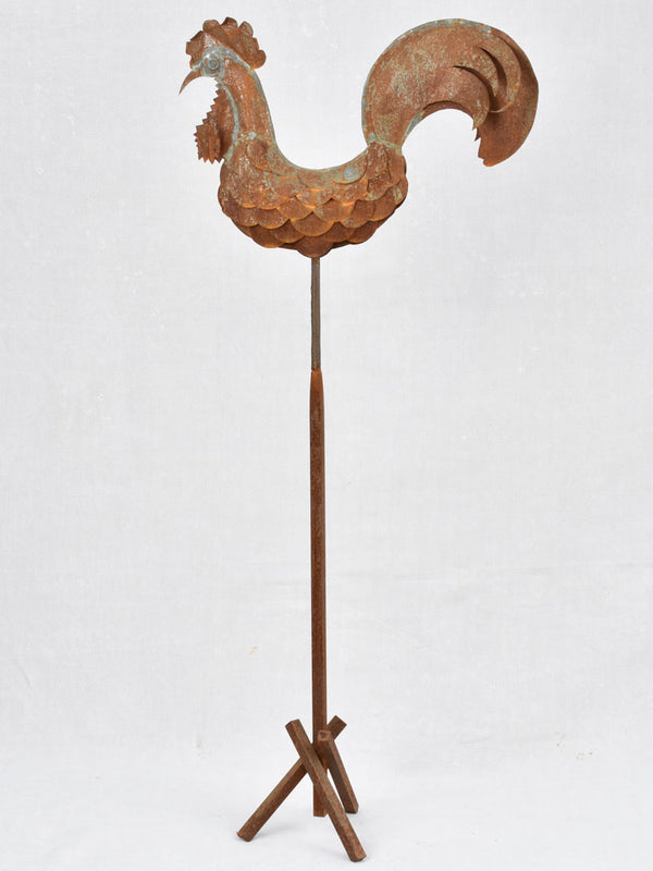 Floor standing rooster sculpture 54¼"