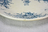 Set of eight blue and white ironstone plates from the early 20th century