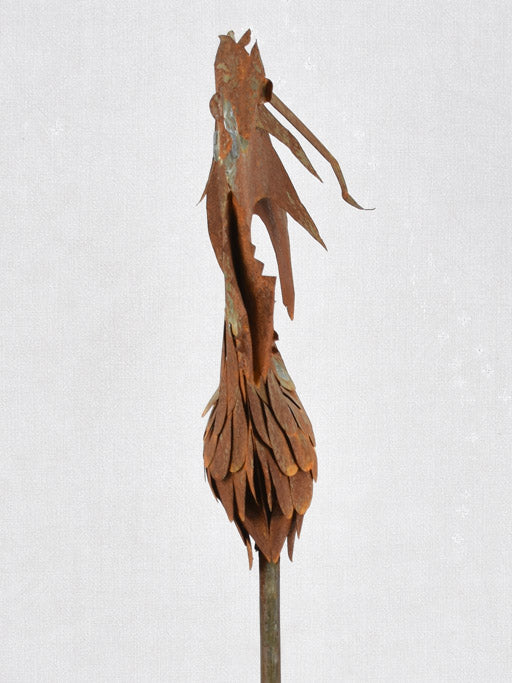 Floor standing rooster sculpture 54¼"