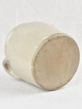 Small stoneware crock pot - beige 8"