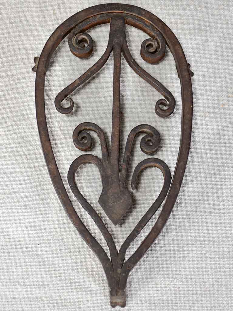 Vintage wrought iron stand decor piece