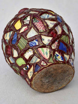 Mid-century Picassiette vase / pitcher mosaic 10¼"