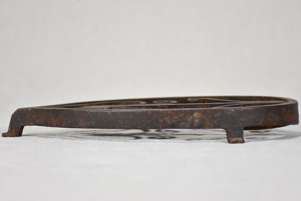 Hand-crafted black iron historical stand