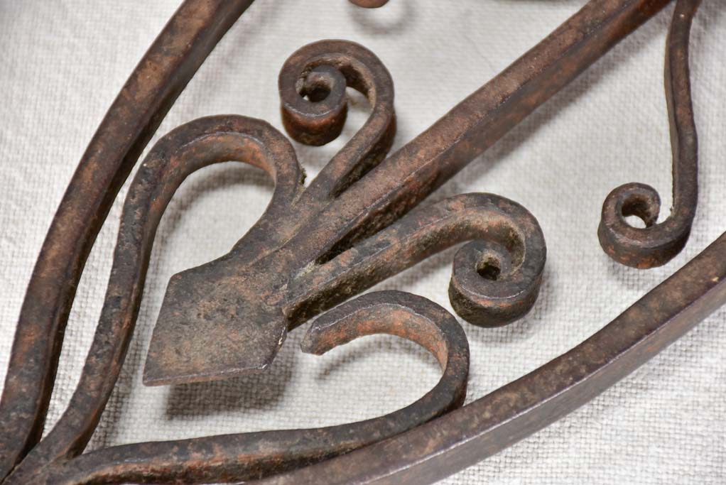 Unique detailed vintage iron stand