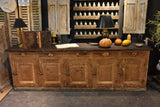 Large French shop counter from the 19th century